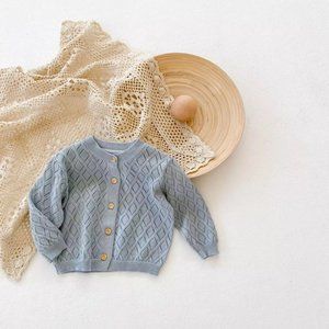 Girls diamond blue cardigan